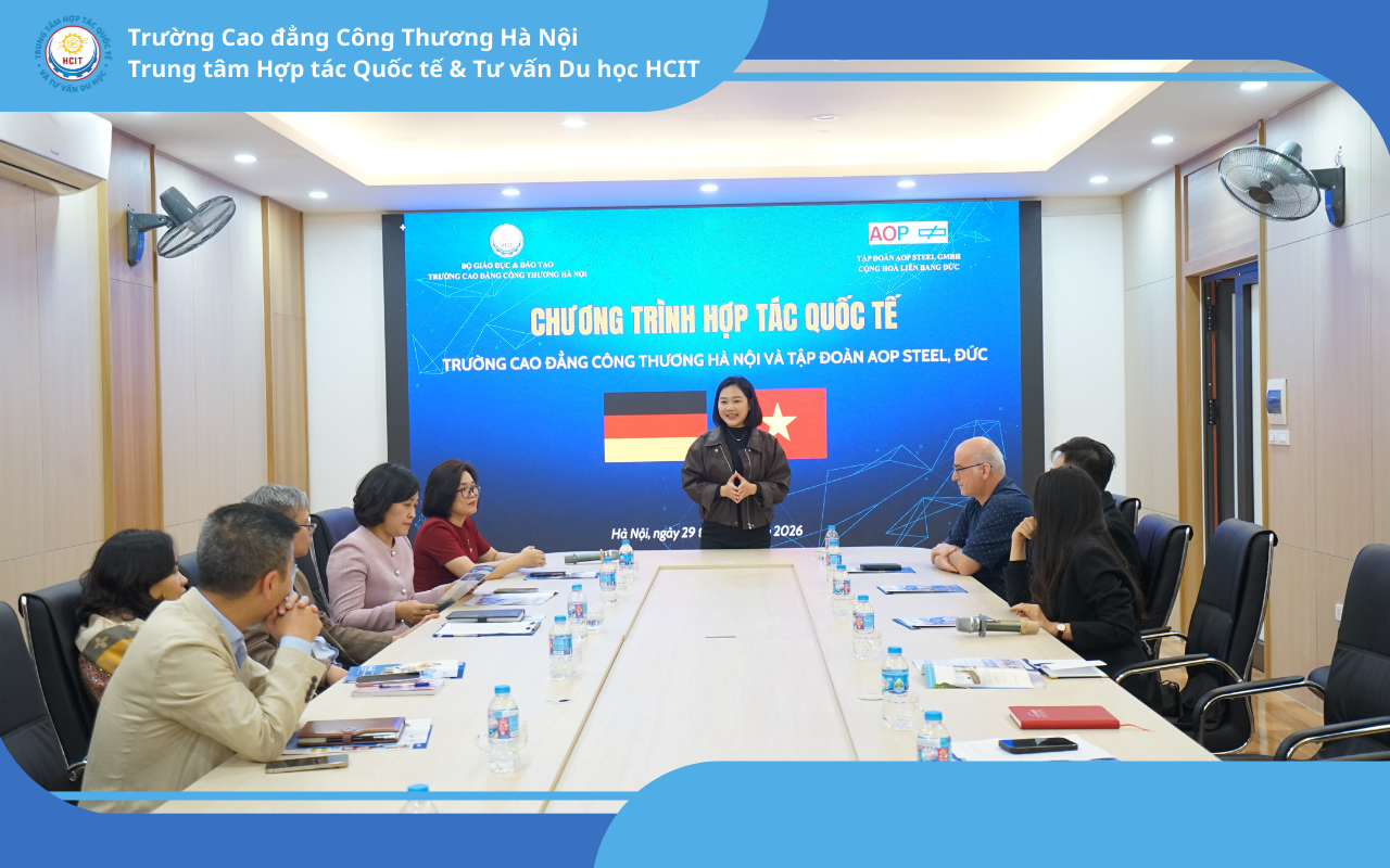 Chương trình hợp tác quốc tế giữa trường Cao đẳng Công Thương Hà Nội và AOP STEEL GROUP, CHLB Đức